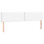 vidaXL Têtes de lit 2 Pièces Blanc 100x5x78/88 cm Similicuir