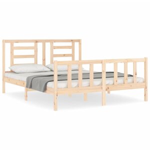 vidaXL Cadre de lit sans matelas 160x200 cm bois massif de pin