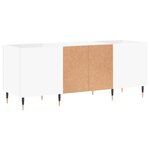 vidaXL Armoire à disques blanc 121x38x48 cm bois d'ingénierie