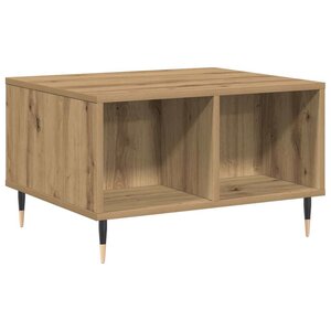 vidaXL Table basse chêne artisanal 60x50x36 5 cm bois d'ingénierie