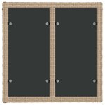 vidaXL Ensemble de canapé de jardin 10 Pièces Beige polyrotin