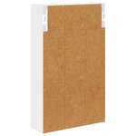 vidaXL Armoire murale de salle de bain Blanc 30 x 10 x 50 cm