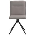 vidaXL Chaises à manger lot de 6 taupe tissu