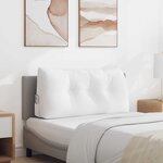 vidaXL Coussin de Dos Blanc 100 x 24 x 50 cm tissu