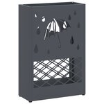 vidaXL Support de parapluie anthracite 28x12x41 cm en acier