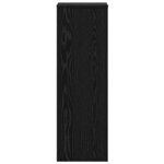 vidaXL Support de Plante 2 Pièces Chêne noir 33 x 33 x 100 cm