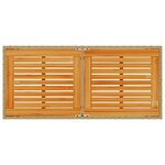 vidaXL Table de jardin avec dessus en bois d'acacia beige 115x54x74 cm