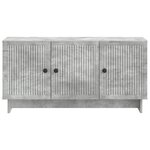 vidaXL Meuble TV 99 x 34 5 x 50 cm Gris béton Bois d'ingénierie