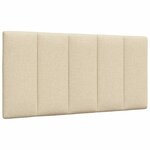 vidaXL Cadre de lit sans matelas Hanko crème 100x200 cm tissu