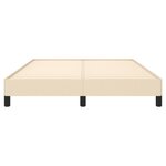 vidaXL Cadre de lit sans matelas crème 140x200 cm tissu