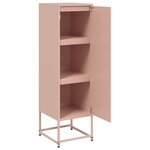 vidaXL Buffet haut rose 36x39x123 cm acier