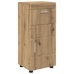 vidaXL Cabinet de salle de bain avec stockage TULUM chêne artisanal