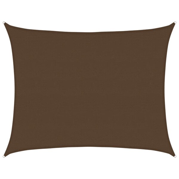 vidaXL Voile d'ombrage 160 g/m² Marron 6x8 m PEHD