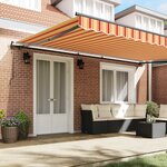 vidaXL Auvent Rétractable Jaune et Orange 500 × 350 cm