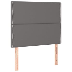 vidaXL Têtes de lit 2 Pièces Gris 80x5x78/88 cm Similicuir