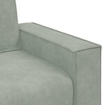 vidaXL Canapé à 3 places Gris clair 180 cm Velours
