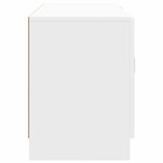 vidaXL Meuble TV Blanc brillant 102 x 34 5 x 47 cm Bois d'ingénierie