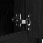 Buffet vidaXL Chêne Noir 102x35x60 cm En Bois d'Ingénierie