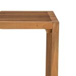 vidaXL Table d'appoint de jardin 50x32.5x35 cm Bois de teck massif
