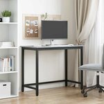 vidaXL table Gris Sonoma 80 x 50 x 76 5 cm Bois d'ingénierie et acier