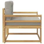 vidaXL Sofa de milieu extérieur Polyester Blanc