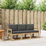 vidaXL Ensemble de canapés d'extérieur 3 pc