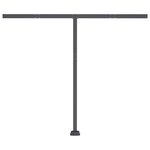 vidaXL Auvent manuel rétractable avec LED 300x250 cm Orange et marron