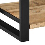 vidaXL Table console 100x35x75 cm bois de manguier massif brut