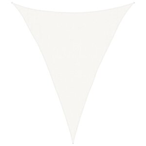 vidaXL Voile d'ombrage 160 g/m² Blanc 3x4x4 m PEHD
