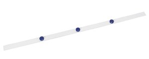 Bande métallique souple 1m avec 3 aimants 30 mm Blanc MAUL