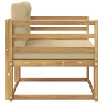 vidaXL Sofa de milieu extérieur Polyester Blanc