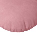 vidaXL Coussins de siège 2 Pièces Rose Ø80 x 29 cm Velours