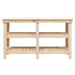 vidaXL Banc de travail 142 5x50x80 cm Bois de pin massif
