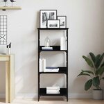 vidaXL Étagère Chêne noir 50 x 33 x 117.5 cm Bois d'ingénierie
