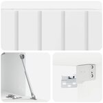 vidaXL Meuble TV mural 59 5 x 31 x 30 cm Blanc brillant