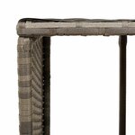 vidaXL Étagères de rangement pour spa 2 Pièces gris résine tressée