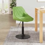 vidaXL Chaise de salle à manger Vert clair Velours