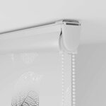 vidaXL Store enrouleur de douche avec cassette largeur du tissu 66 cm