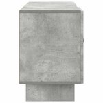 vidaXL Meuble TV 102 x 34 5 x 50 cm Gris béton Bois d'ingénierie