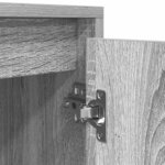 vidaXL Meuble TV sonoma gris 188 5x41x50 cm bois d'ingénierie