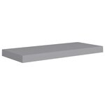 vidaXL Étagères murales flottantes 2 Pièces Gris 60x23 5x3 8 cm MDF