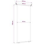 vidaXL Store latéral de balcon 100  polyester fer acier