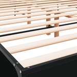 vidaXL Cadre de lit sans matelas noir 120x190 cm