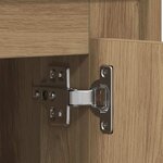 vidaXL Meuble TV chêne artisanal 80 x 35 x 45 cm Bois d'ingénierie