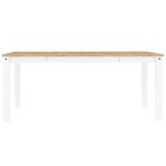 vidaXL Ensemble à manger Panama 5 Pièces blanc bois de pin massif