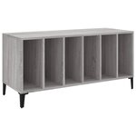 vidaXL Armoire à disques sonoma gris 100x38x48 cm bois d'ingénierie