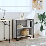 vidaXL Bibliothèque sonoma gris 80x31x74 5 cm bois d'ingénierie