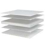 vidaXL Matelas en mousse à mémoire de forme blanc 70x200x17 cm doux