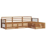 vidaXL Ensemble de canapés d'extérieur 4 pc Naturel