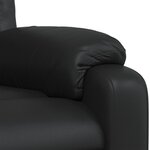 vidaXL Fauteuil inclinable Noir Similicuir